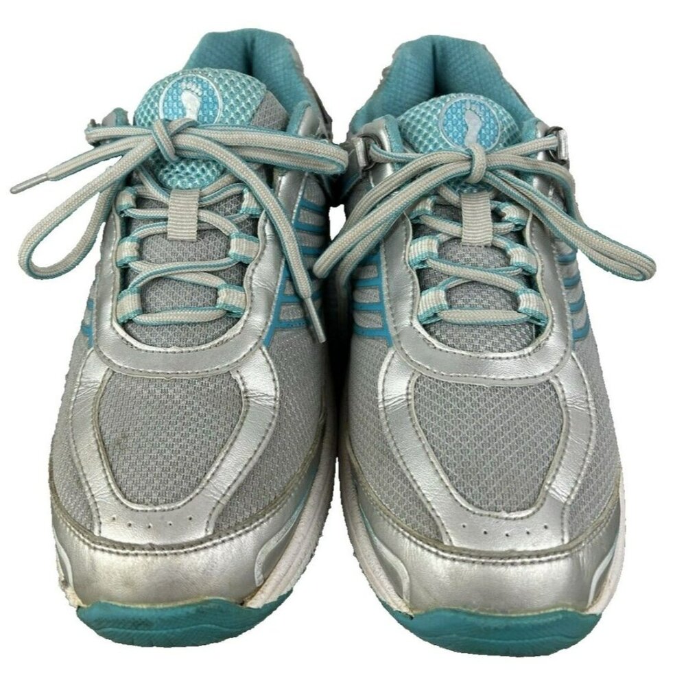 Orthofeet Biofit Verve Women’s Sneakers 9 B Shoes Gray Blue White‎ Adjustable